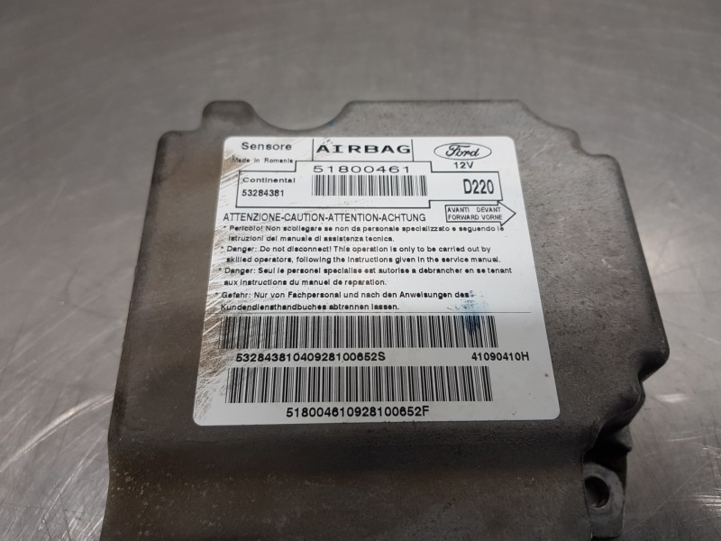 Recambio de centralita airbag para ford ka (ccu) duratec referencia OEM IAM 51800461  