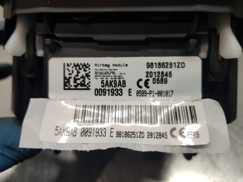 Recambio de kit airbag para citroen ds 7 crossback referencia OEM IAM 16317288ZD  