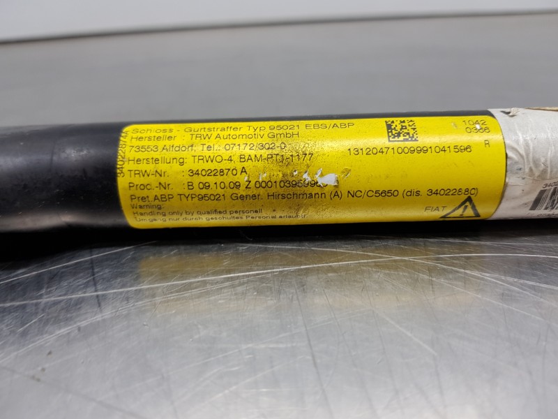 Recambio de pretensor airbag derecho para ford ka (ccu) duratec referencia OEM IAM 2651015  