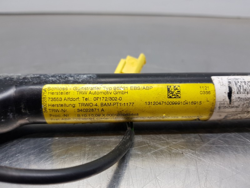 Recambio de pretensor airbag izquierdo para ford ka (ccu) duratec referencia OEM IAM 1563750  