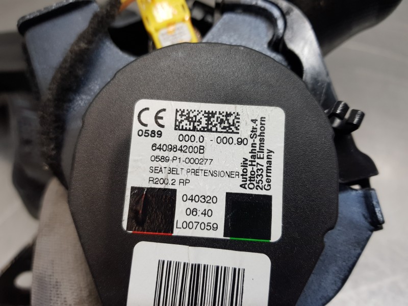 Recambio de cinturon seguridad trasero derecho para citroen ds 7 crossback referencia OEM IAM 98158613XX  