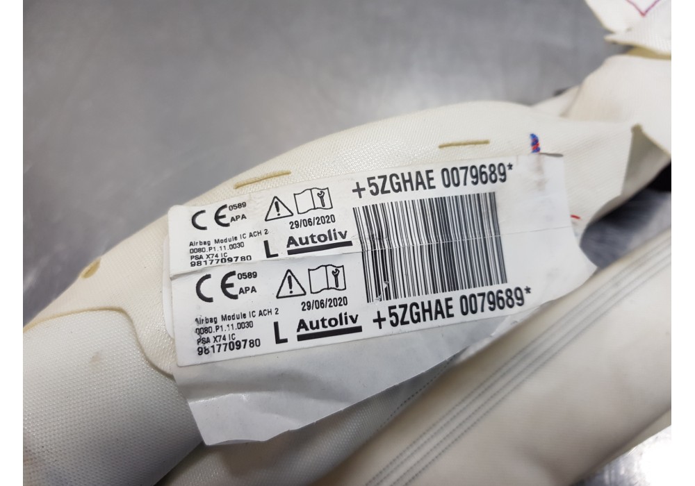 Recambio de airbag cortina delantero izquierdo para citroen ds 7 crossback referencia OEM IAM 9817709780  
