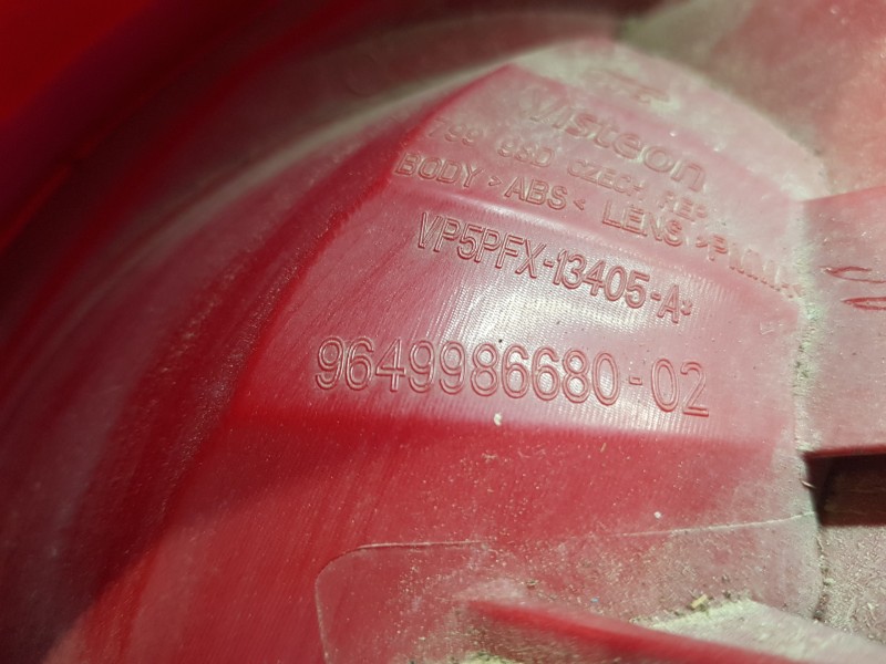 Recambio de piloto trasero izquierdo para peugeot 207 sport referencia OEM IAM 6350Y7 9649986680 