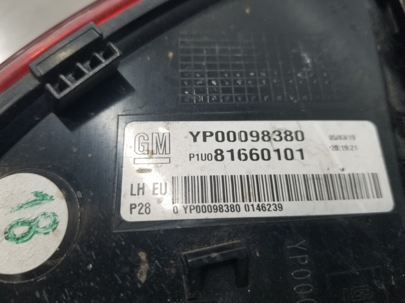 Recambio de piloto trasero izquierdo para opel grandland x selective referencia OEM IAM YP00098380  