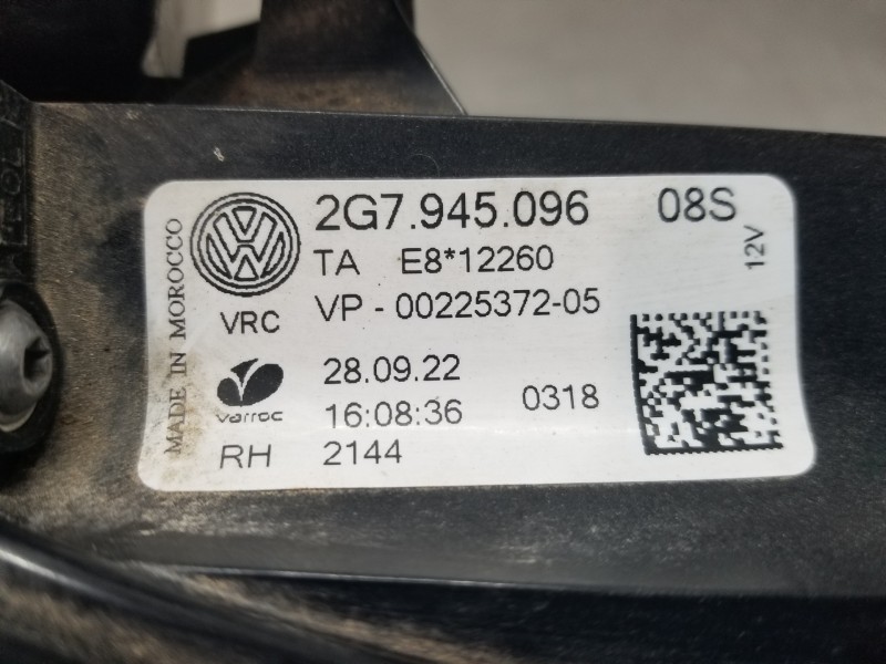 Recambio de piloto trasero derecho para volkswagen taigo life referencia OEM IAM 2G7945096  
