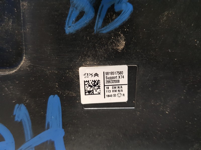 Recambio de pantalla multifuncion para citroen ds 7 crossback referencia OEM IAM 9830426480 9819517580 