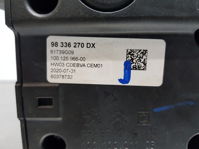 Recambio de palanca cambio para citroen ds 7 crossback referencia OEM IAM 1663374180 98336270DX 