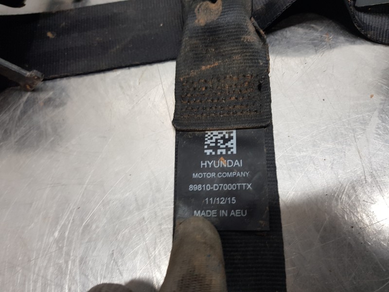 Recambio de cinturon seguridad trasero izquierdo para hyundai tucson klass referencia OEM IAM 89810D7000TTX  