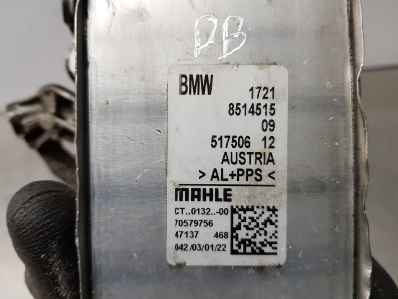 Recambio de enfriador egr para bmw serie x3 (g01) xdrive20d referencia OEM IAM 11718580452 8580452 11719886715