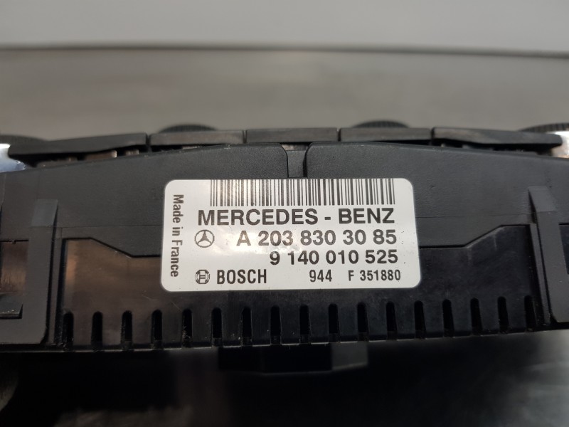 Recambio de mando climatizador para mercedes clase c (w203) berlina elegance referencia OEM IAM A2038301785 9140010525 