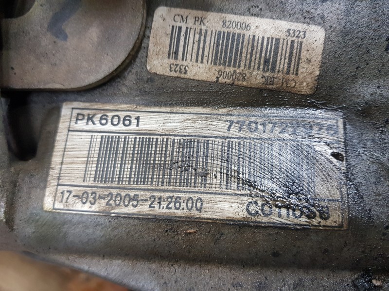 Recambio de caja cambios para renault espace iv (jk0) dynamique referencia OEM IAM 7701478256 PK6061 