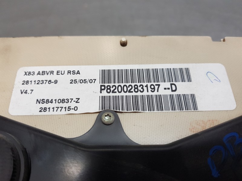 Recambio de cuadro instrumentos para nissan primastar (x..) furgón referencia OEM IAM 8200283197  