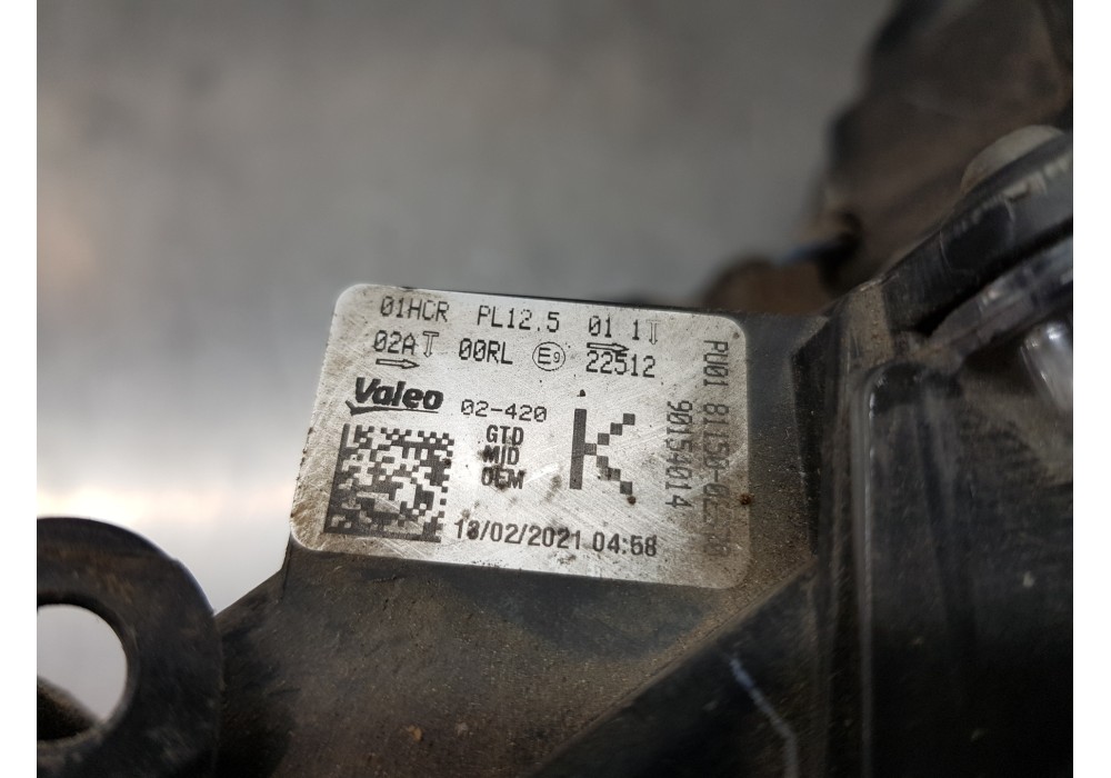 Recambio de faro izquierdo para toyota corolla touring sports (e21) hybrid referencia OEM IAM 8117002S70  