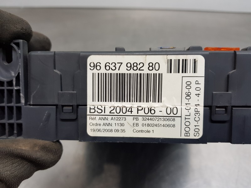 Recambio de caja reles / fusibles para peugeot 207 urban referencia OEM IAM 9663798280  