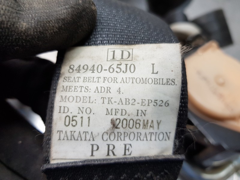 Recambio de cinturon seguridad delantero izquierdo para suzuki grand vitara jb (jt) jlx referencia OEM IAM 8494065J0  