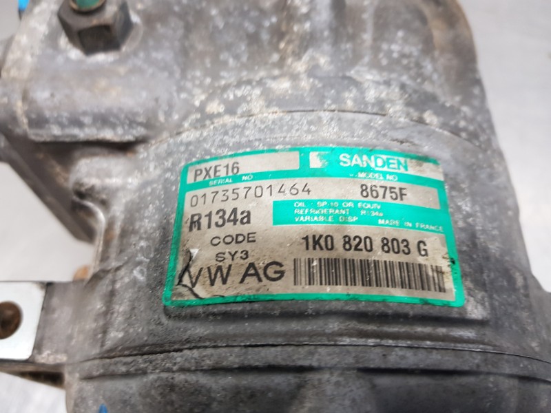 Recambio de compresor aire acondicionado para volkswagen golf v berlina (1k1) highline referencia OEM IAM 1K0820803G  