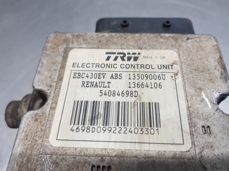 Recambio de abs para renault master ii phase 2 caja cerrada furgón referencia OEM IAM 13664106 54084698D 