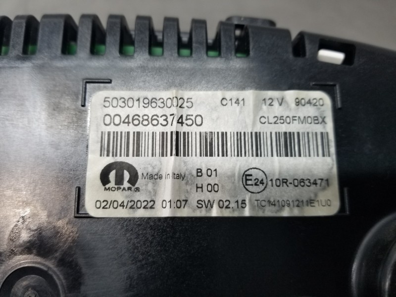 Recambio de cuadro instrumentos para fiat ducato furgón multijet referencia OEM IAM 46863500  