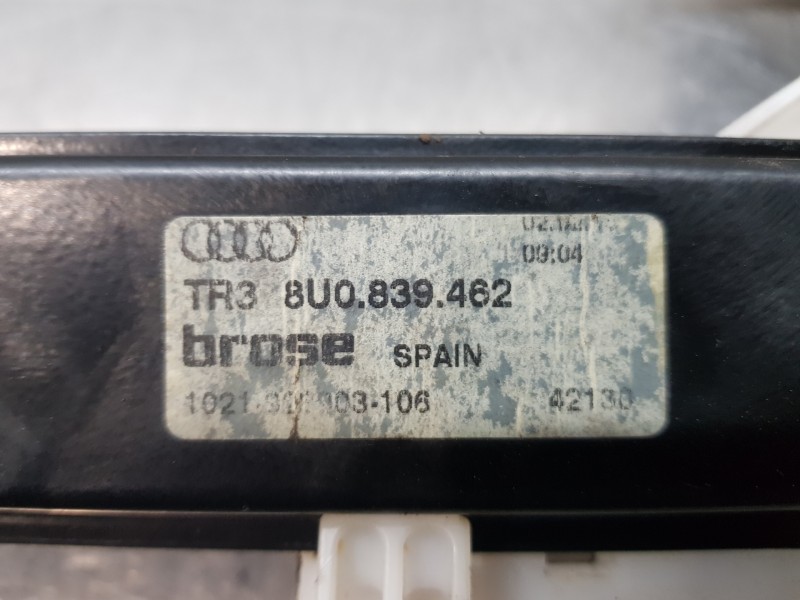 Recambio de elevalunas trasero derecho para audi q3 (8ug) advanced referencia OEM IAM 8U0839462  