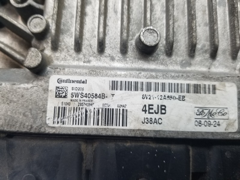 Recambio de centralita motor uce para ford fiesta (cb1) active referencia OEM IAM 8V2112A650EB 5WS40584B 