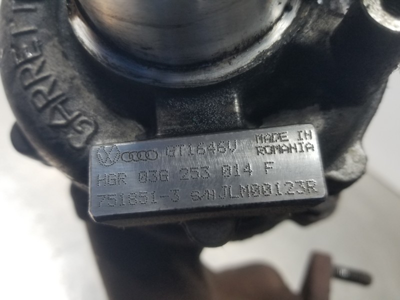 Recambio de turbocompresor para audi a3 sportback (8p) attraction referencia OEM IAM 03G253014F  