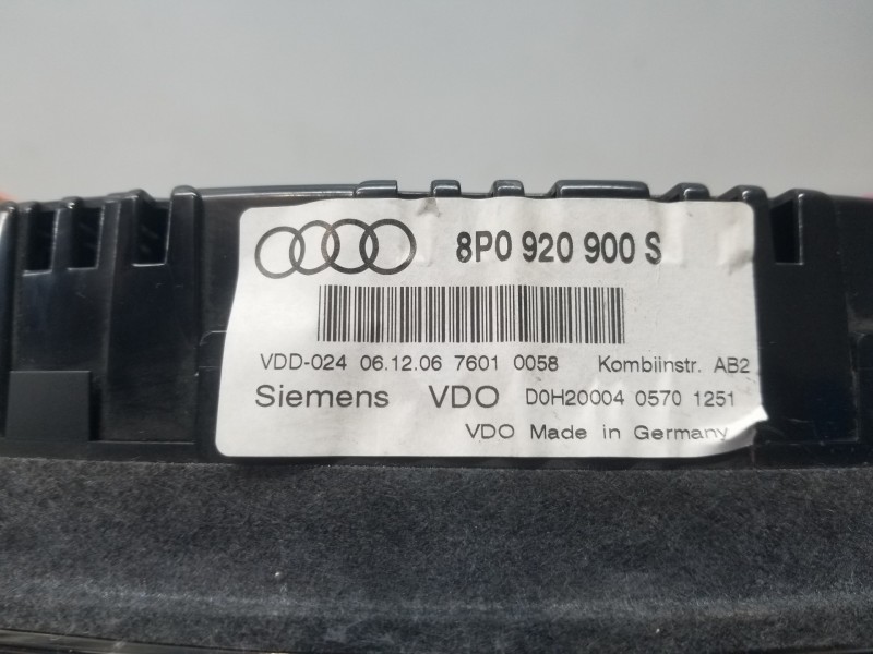 Recambio de cuadro instrumentos para audi a3 sportback (8p) attraction referencia OEM IAM 8P0920900S  