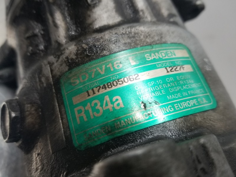 Recambio de compresor aire acondicionado para peugeot 206 berlina xt referencia OEM IAM 6453TJ 1227F 