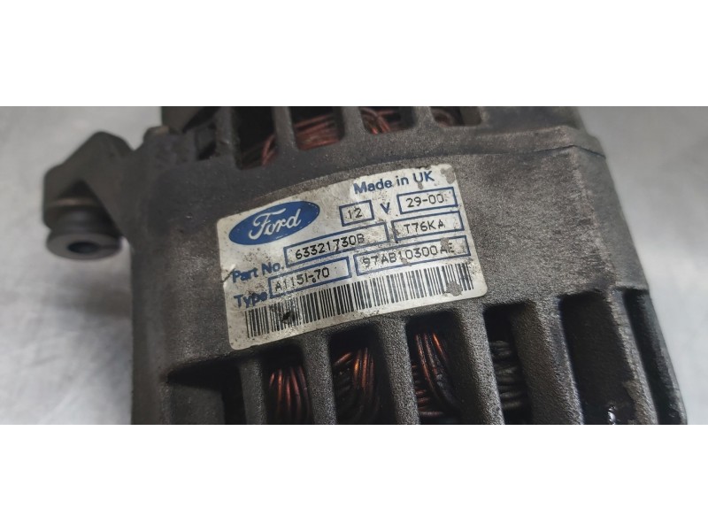 Recambio de alternador para ford fiesta berlina (dx) ambiente referencia OEM IAM 97AB10300AE   Recambio de alternador para ford fiesta berlina (dx) ambiente referencia OEM IAM 97AB10300AE