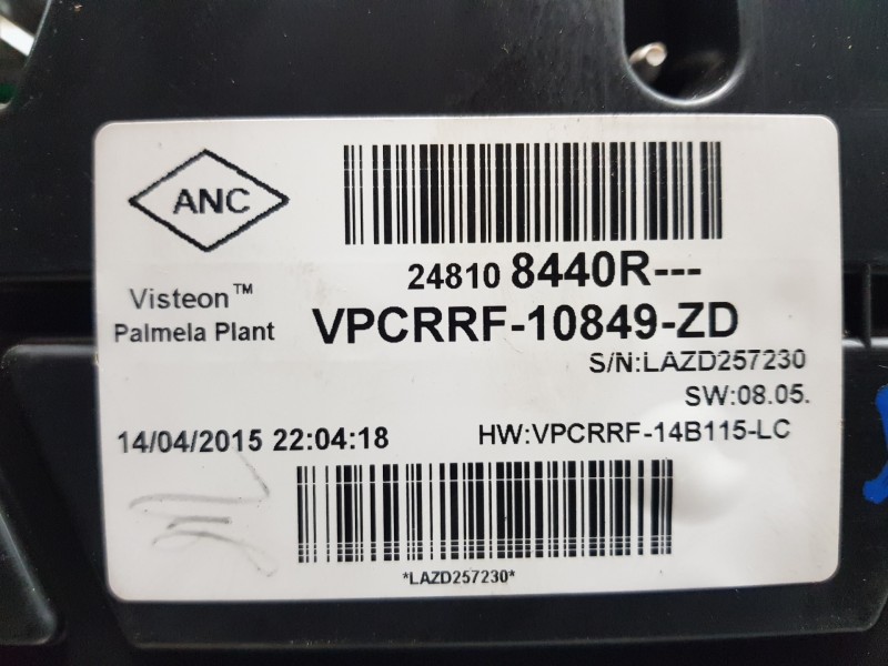 Recambio de cuadro instrumentos para renault clio iv life referencia OEM IAM 248108440R  