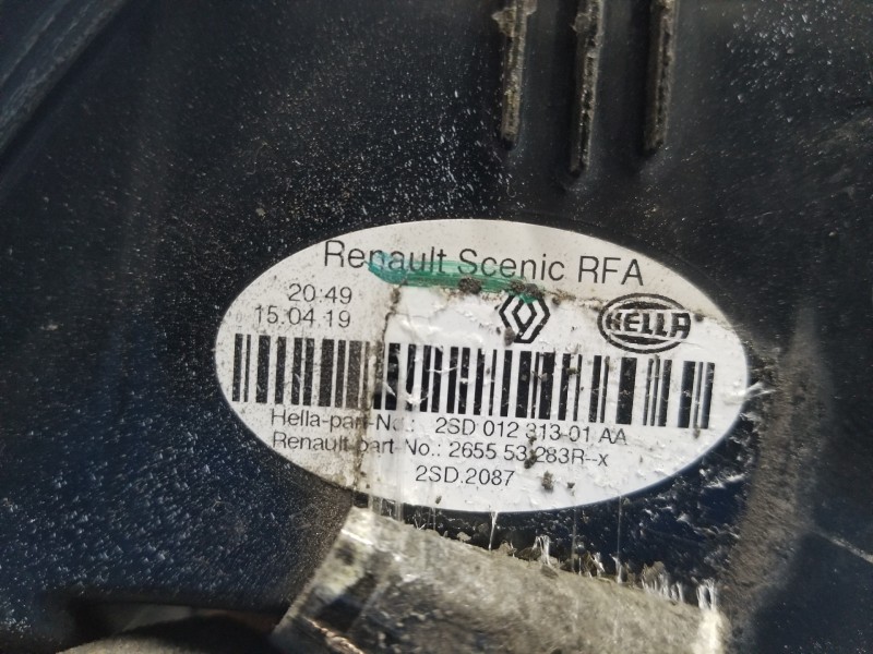 Recambio de piloto trasero izquierdo para renault scenic iv intens referencia OEM IAM 265553283R  