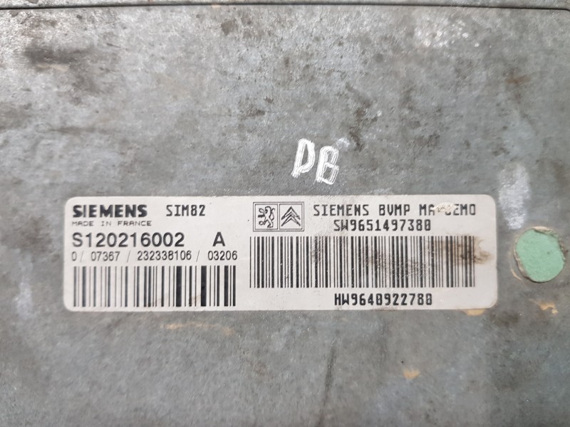 Recambio de centralita cambio automatico para citroen c3 pluriel exclusive referencia OEM IAM 9640922780 9651497380 