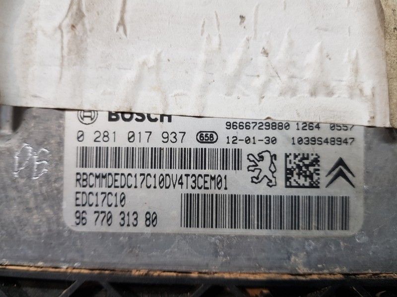 Recambio de centralita motor uce para peugeot 206+ x-line referencia OEM IAM 9666729880 0281017937 