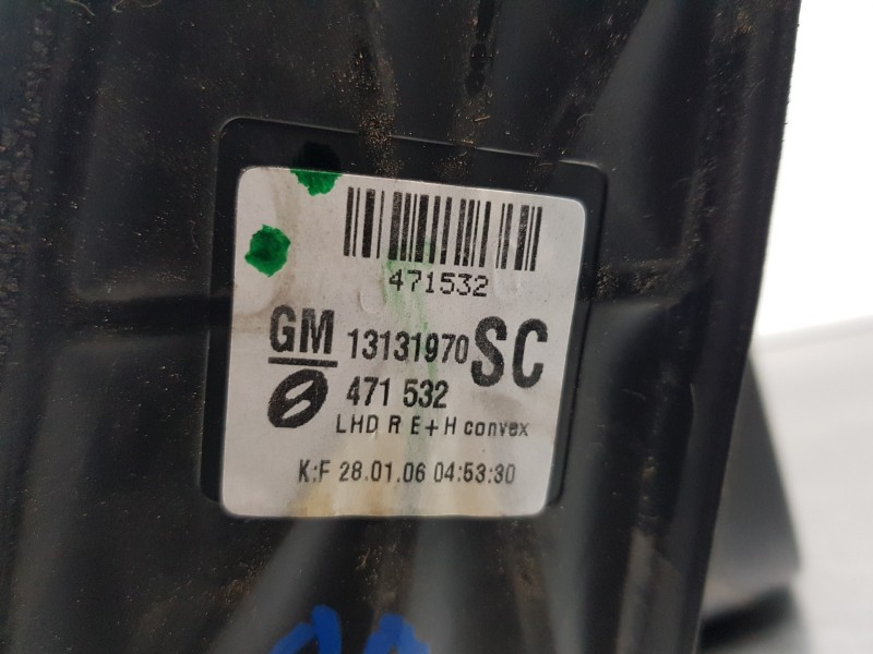 Recambio de retrovisor derecho para opel zafira b cosmo referencia OEM IAM   