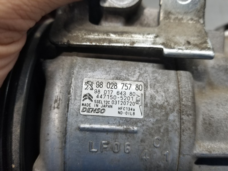 Recambio de compresor aire acondicionado para peugeot 3008 style referencia OEM IAM   