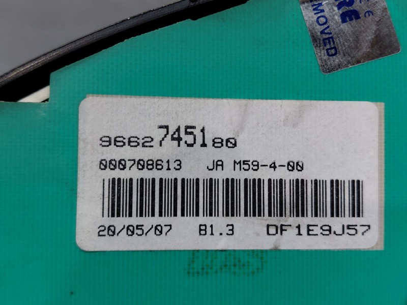 Recambio de cuadro instrumentos para citroën berlingo standard referencia OEM IAM   