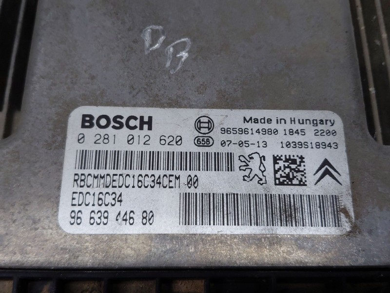 Recambio de centralita motor uce para citroën berlingo standard referencia OEM IAM   