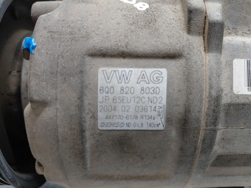 Recambio de compresor aire acondicionado para seat ibiza (6l1) sigma referencia OEM IAM 6Q0820803D  