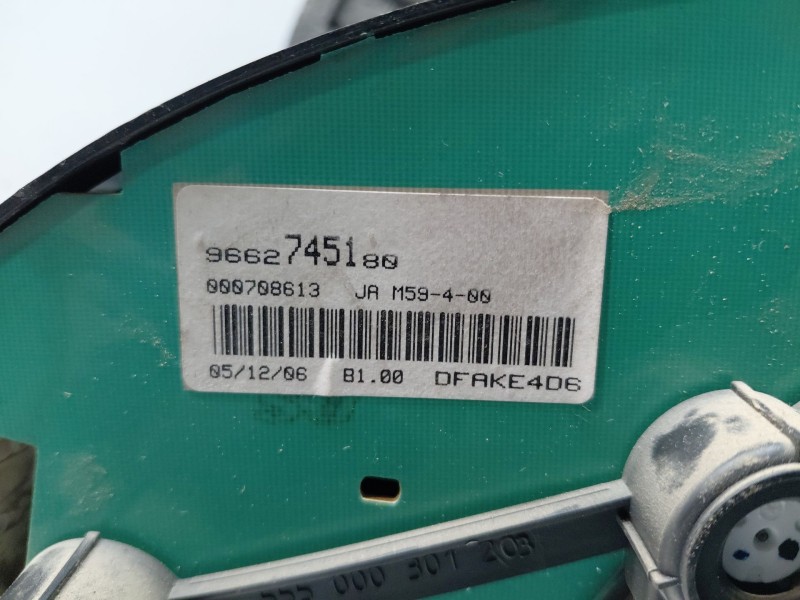 Recambio de cuadro instrumentos para citroën berlingo standard referencia OEM IAM 9662745180 6105V7 