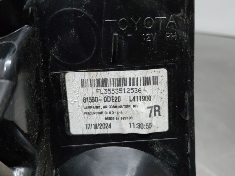 Recambio de piloto trasero derecho para toyota yaris cross mpx hybrid referencia OEM IAM   