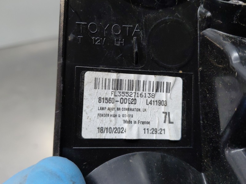 Recambio de piloto trasero izquierdo para toyota yaris cross mpx hybrid referencia OEM IAM   