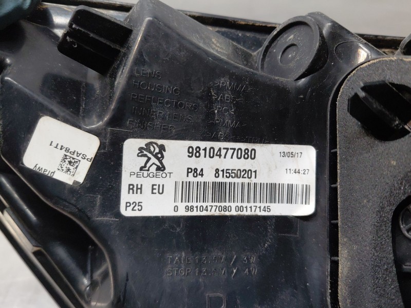 Recambio de piloto trasero derecho para peugeot 3008 active referencia OEM IAM   