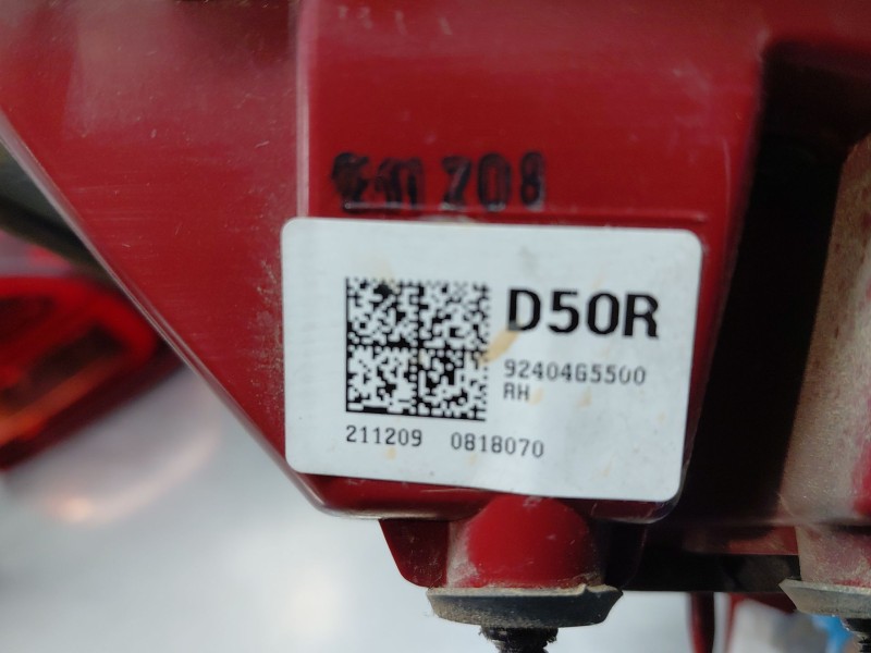 Recambio de piloto trasero derecho interior para kia niro hybrid referencia OEM IAM   