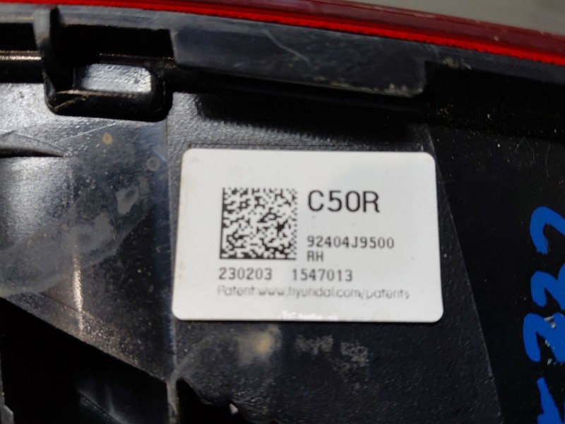 Recambio de piloto trasero derecho interior para hyundai kona hybrid referencia OEM IAM   