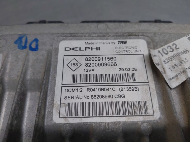 Recambio de centralita motor uce para renault kangoo combi referencia OEM IAM   