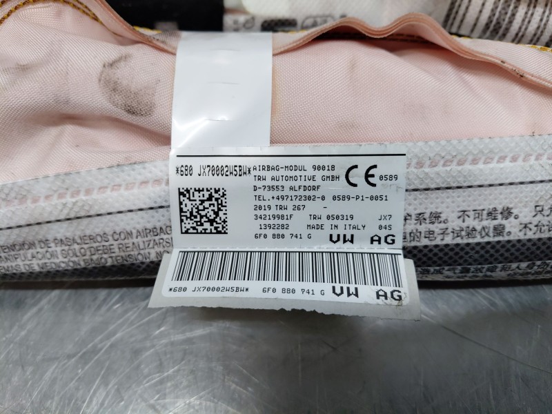 Recambio de airbag cortina delantero izquierdo para seat ibiza (kj1) style referencia OEM IAM 6F0880741G  