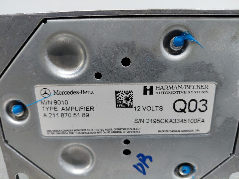 Recambio de modulo electronico para mercedes-benz clase gl (x166) 450 grand edition referencia OEM IAM A2118705189  