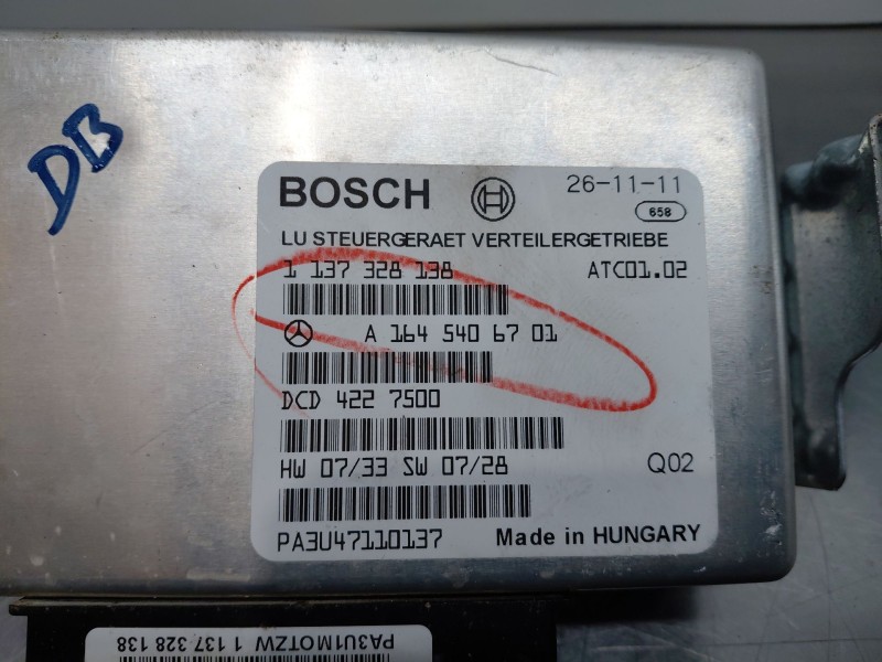 Recambio de modulo electronico para mercedes-benz clase gl (x166) 450 grand edition referencia OEM IAM a1645406701  