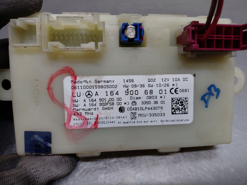 Recambio de modulo electronico para mercedes-benz clase gl (x166) 450 grand edition referencia OEM IAM a1649006801  