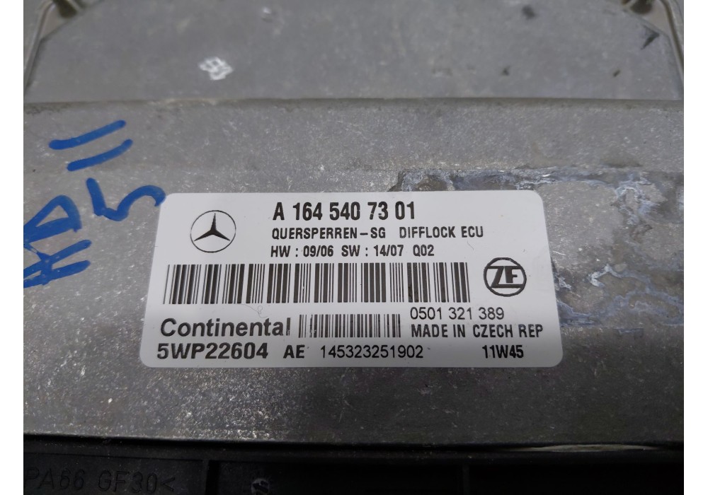 Recambio de centralita motor uce para mercedes-benz clase gl (x166) 450 grand edition referencia OEM IAM A1645407301 5WP22604 