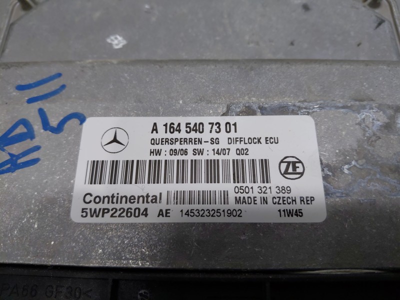 Recambio de centralita motor uce para mercedes-benz clase gl (x166) 450 grand edition referencia OEM IAM A1645407301 5WP22604 